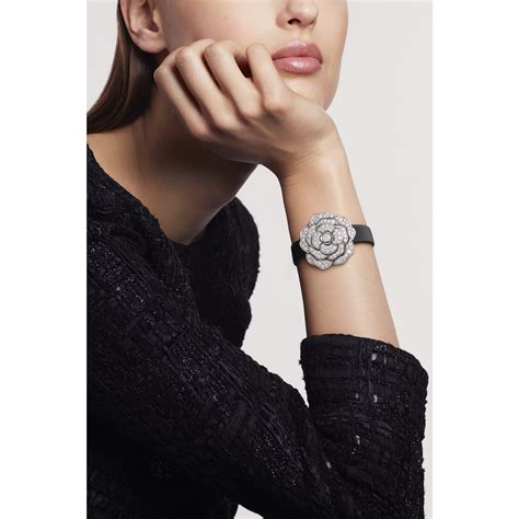 chanel camélia jewelry watch pric|Chanel camelia high jewelry.